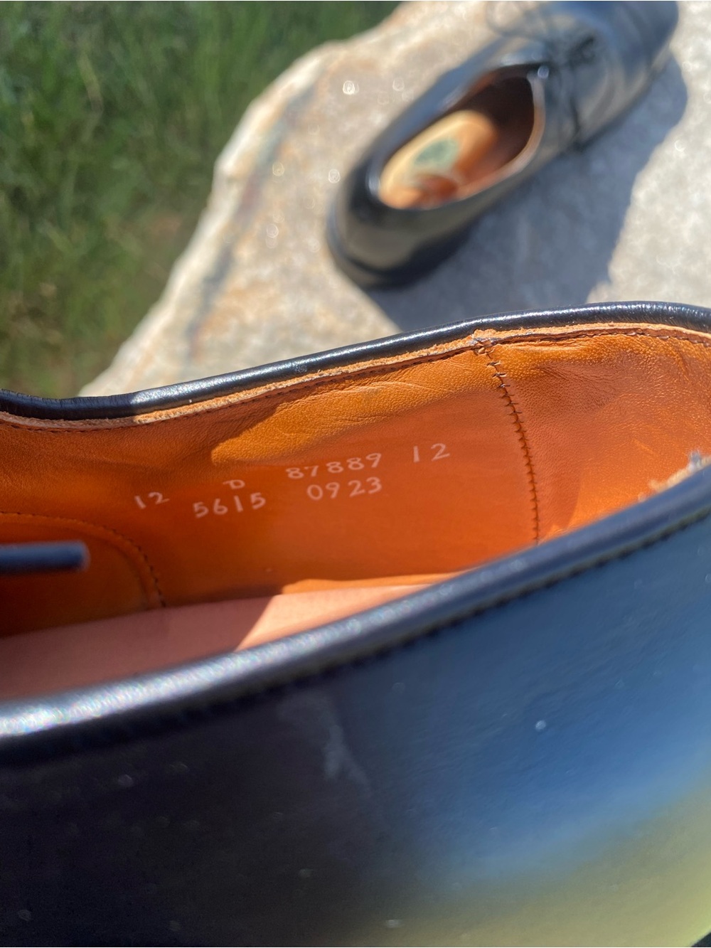 Allen Edmonds Black Cap-Toe Derby Oxfords - Picture 6 of 6